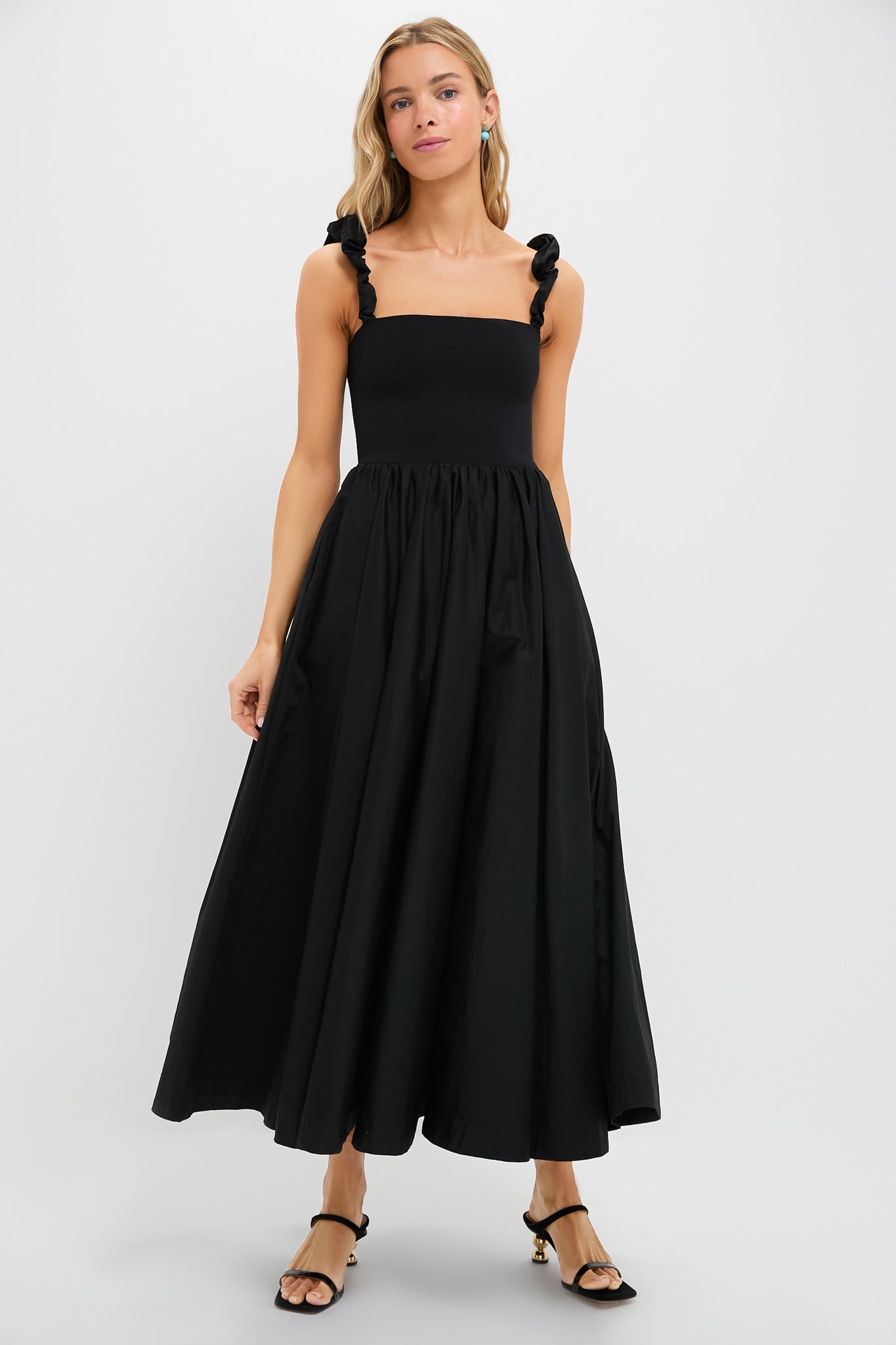 Black Mixed Media Adela Gown