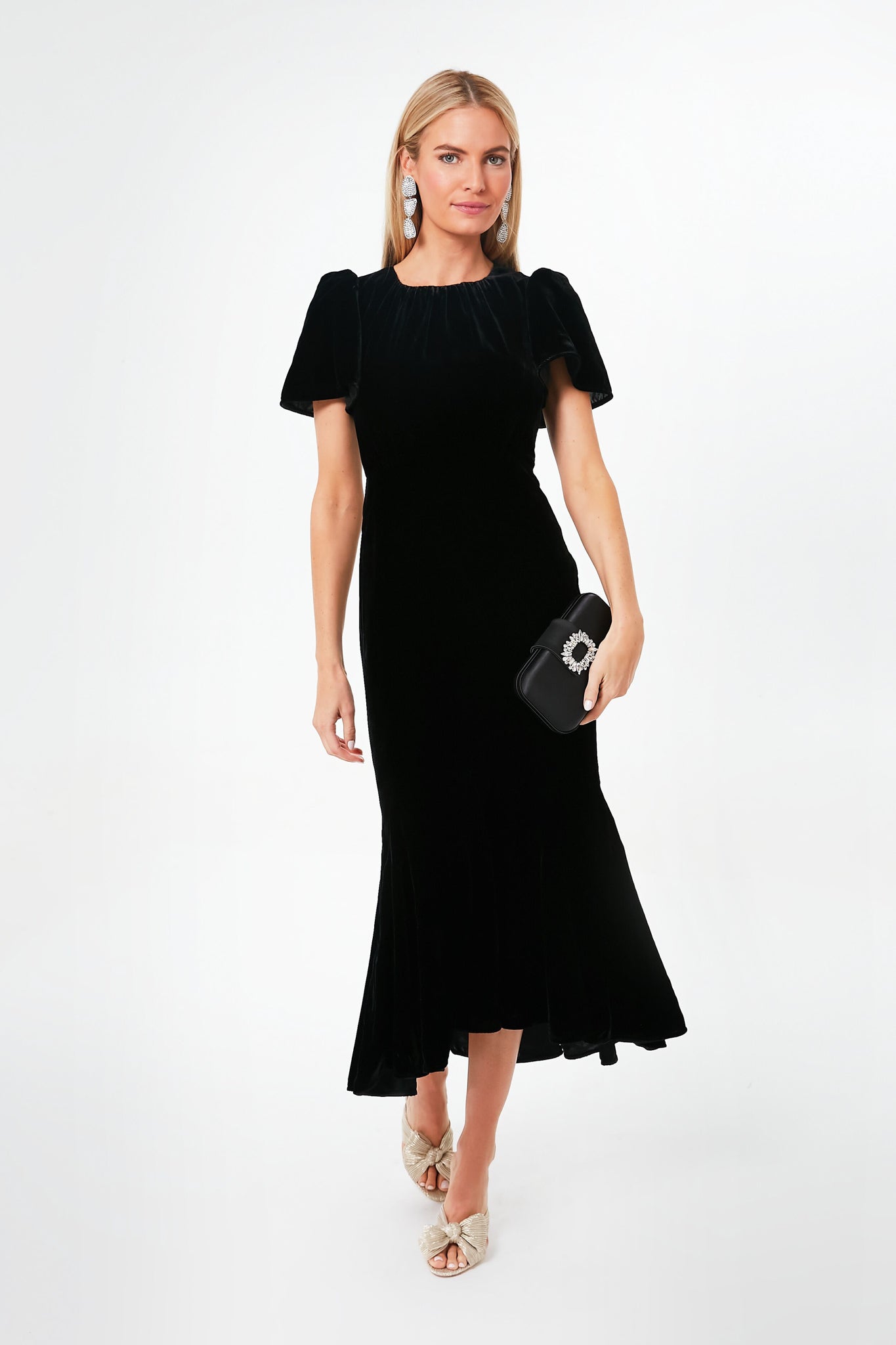 Black Velvet Arabella Dress