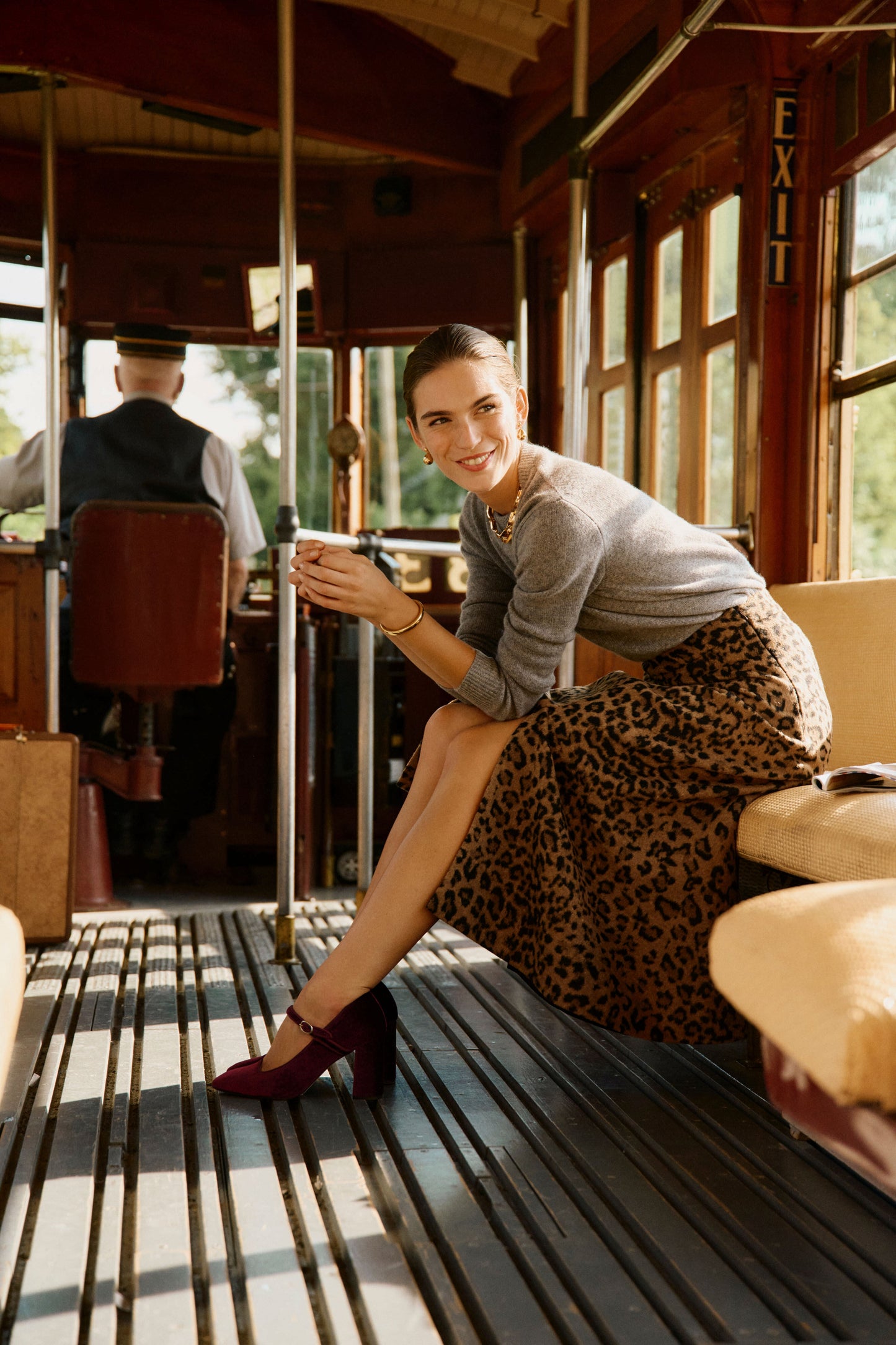 Oxblood Velvet Julia Heels