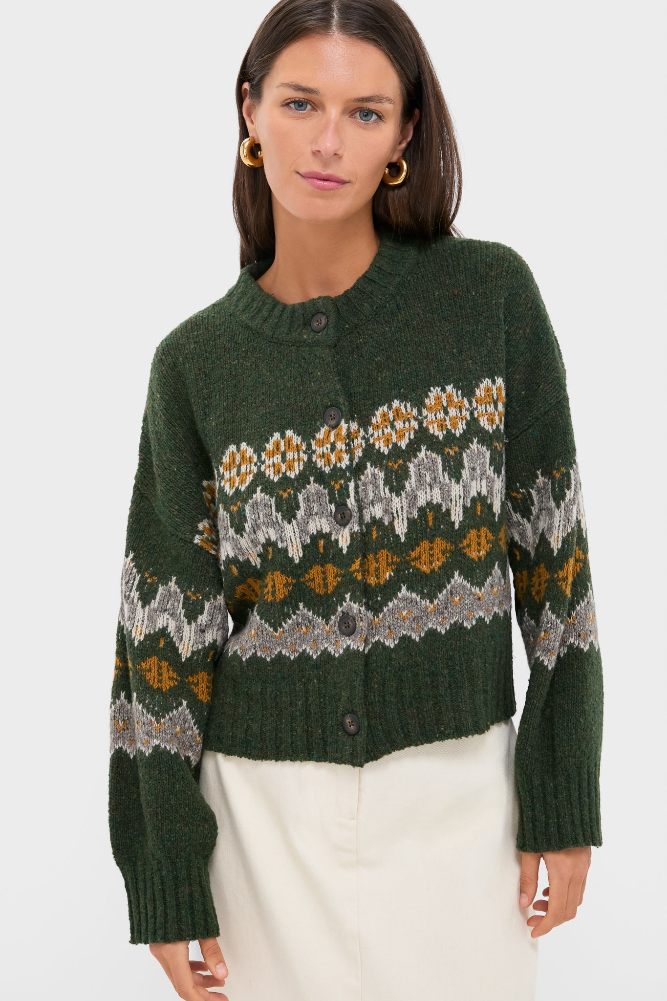 Dark Forest Fairisle Cammie Sweater