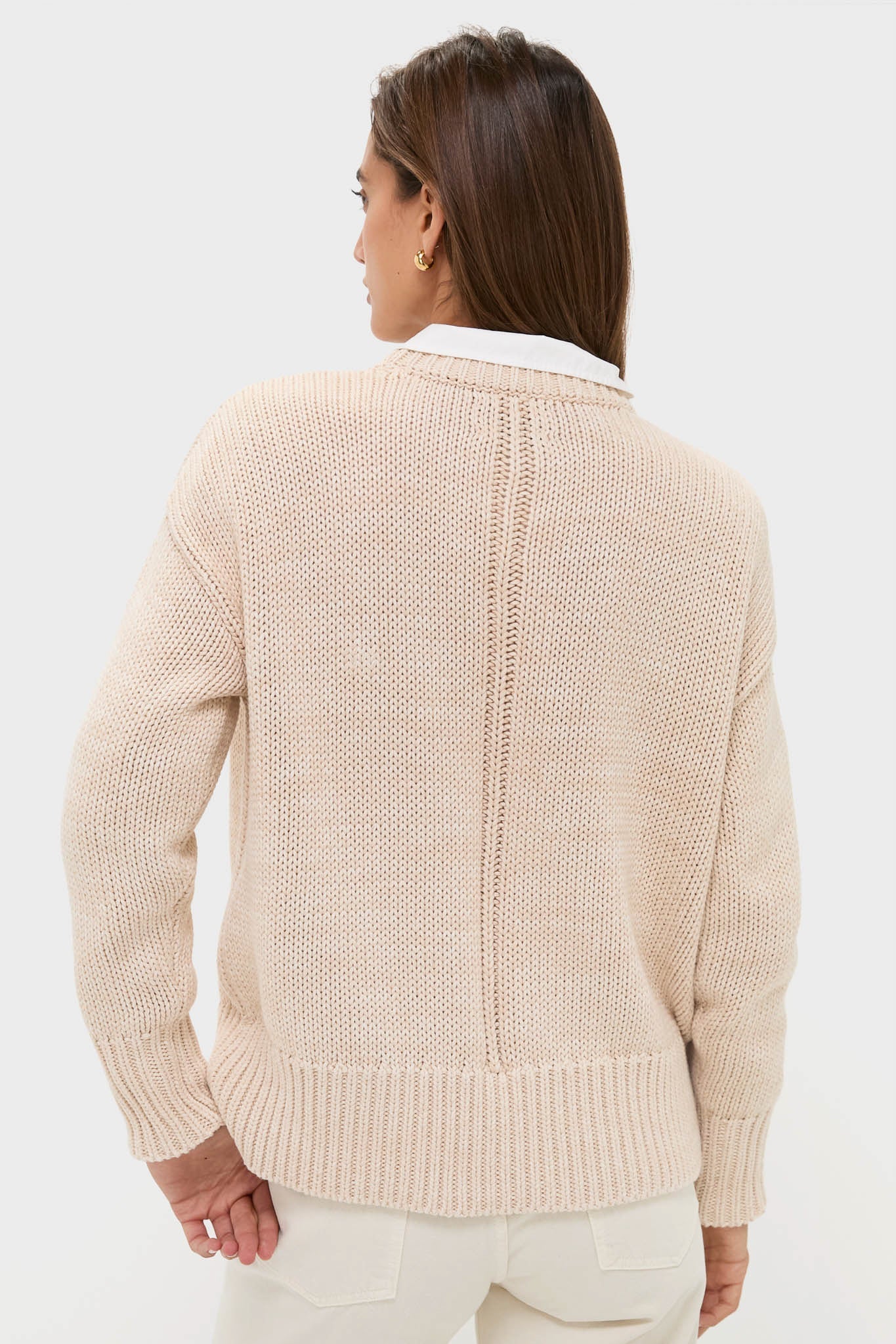 Sandstone Cotton Cliff Crewneck Sweater