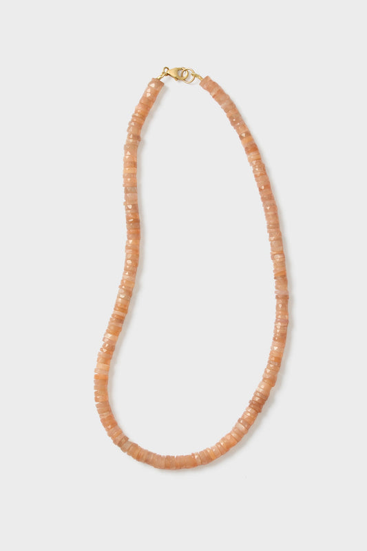 Peach Moonstone Candy Necklace