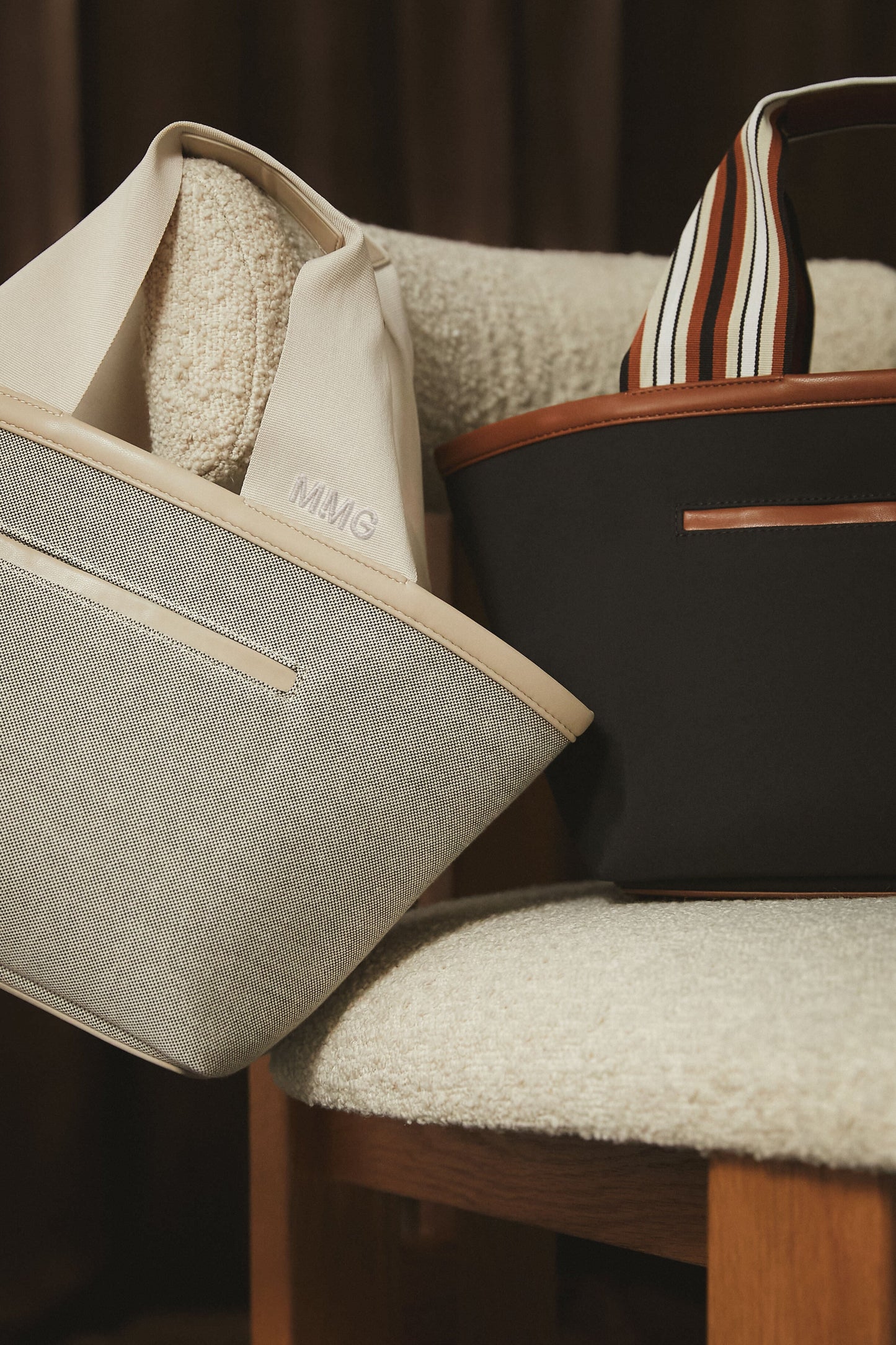 Mini Black Nylon Tote Bag