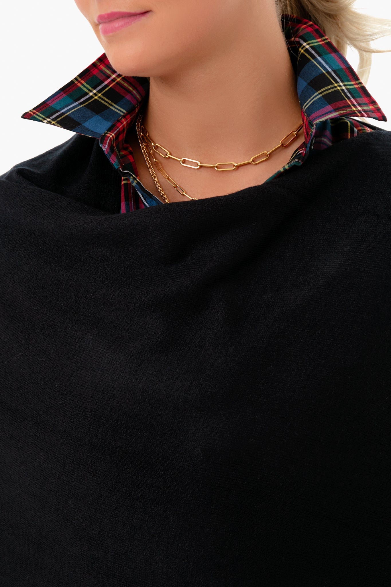 Black Monterey Poncho