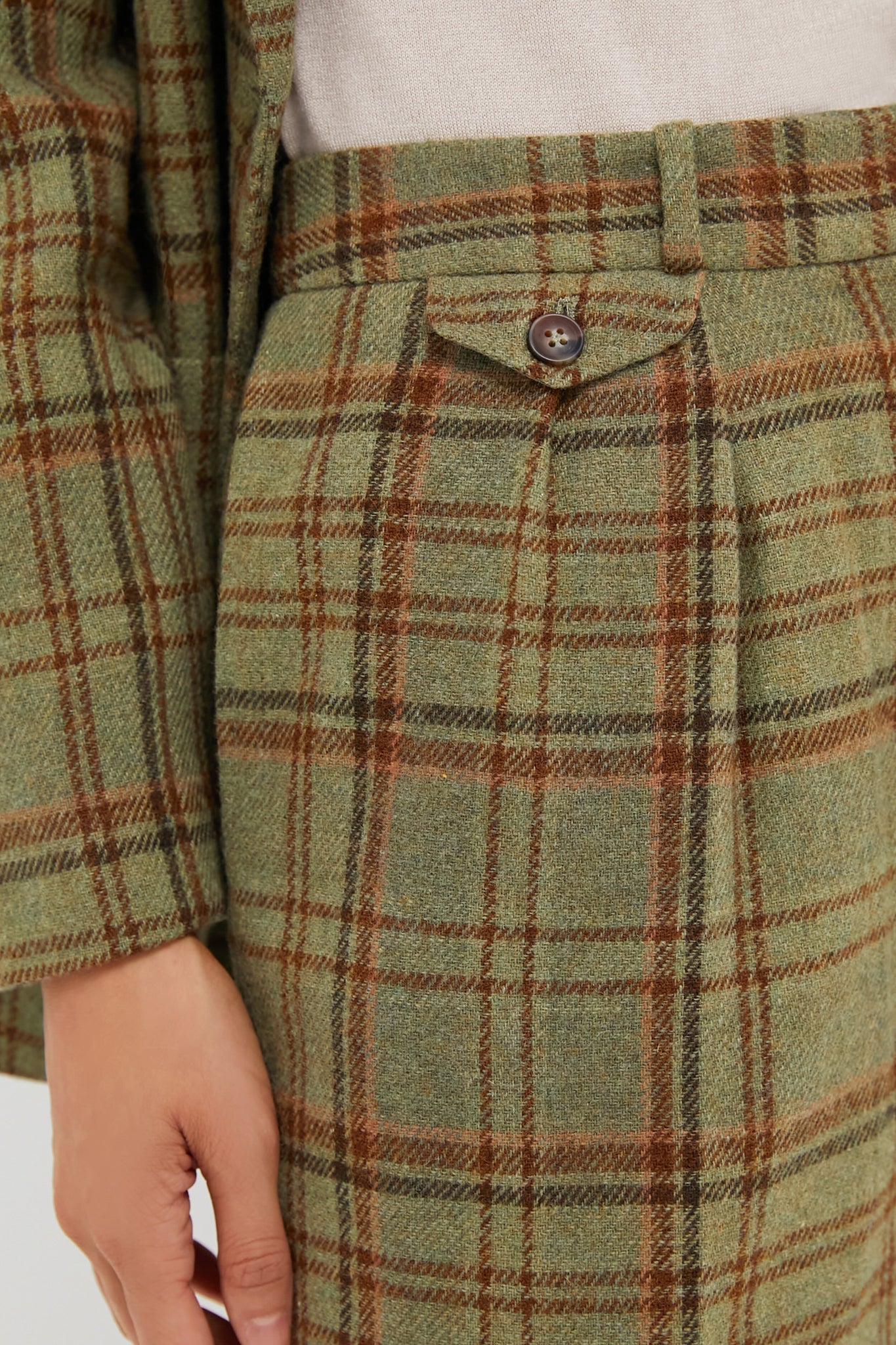 Sherwood Plaid Wool Tobin Pants