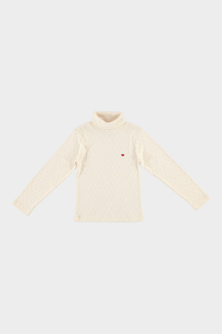 Bebe Heart Turtleneck