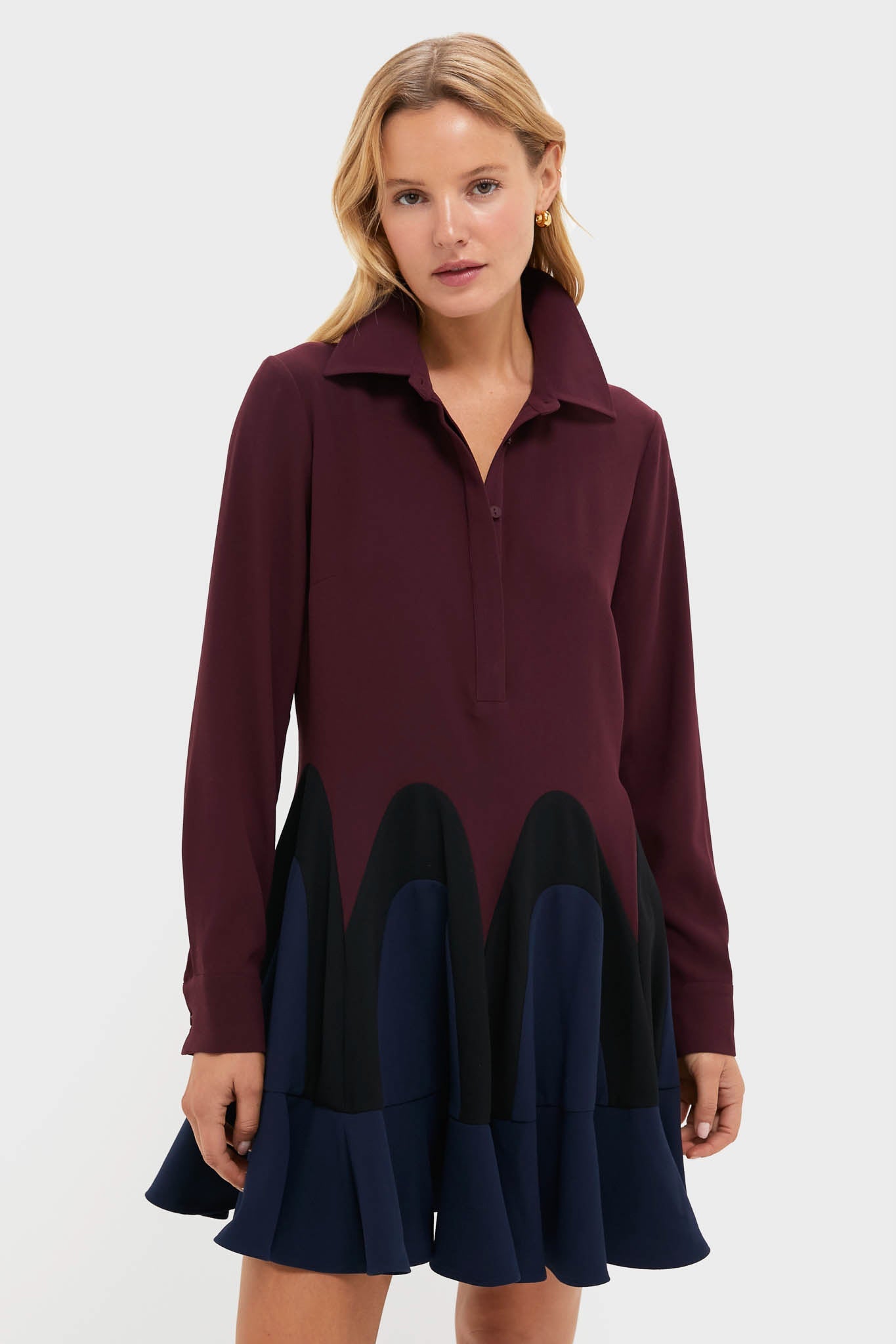 Winetasting Flounce Nadia Dress