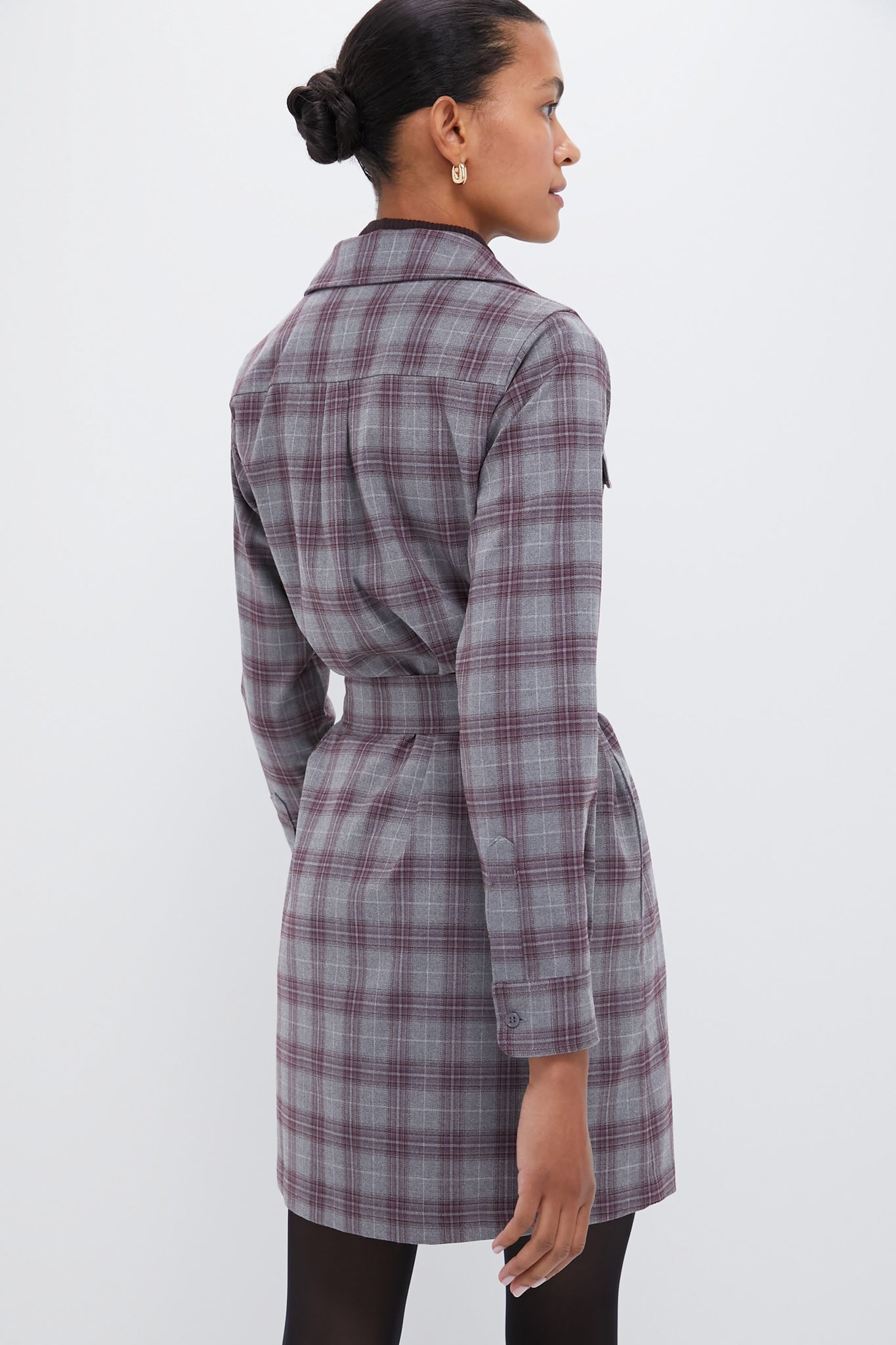 Winetasting Plaid Mary Tyler Dress
