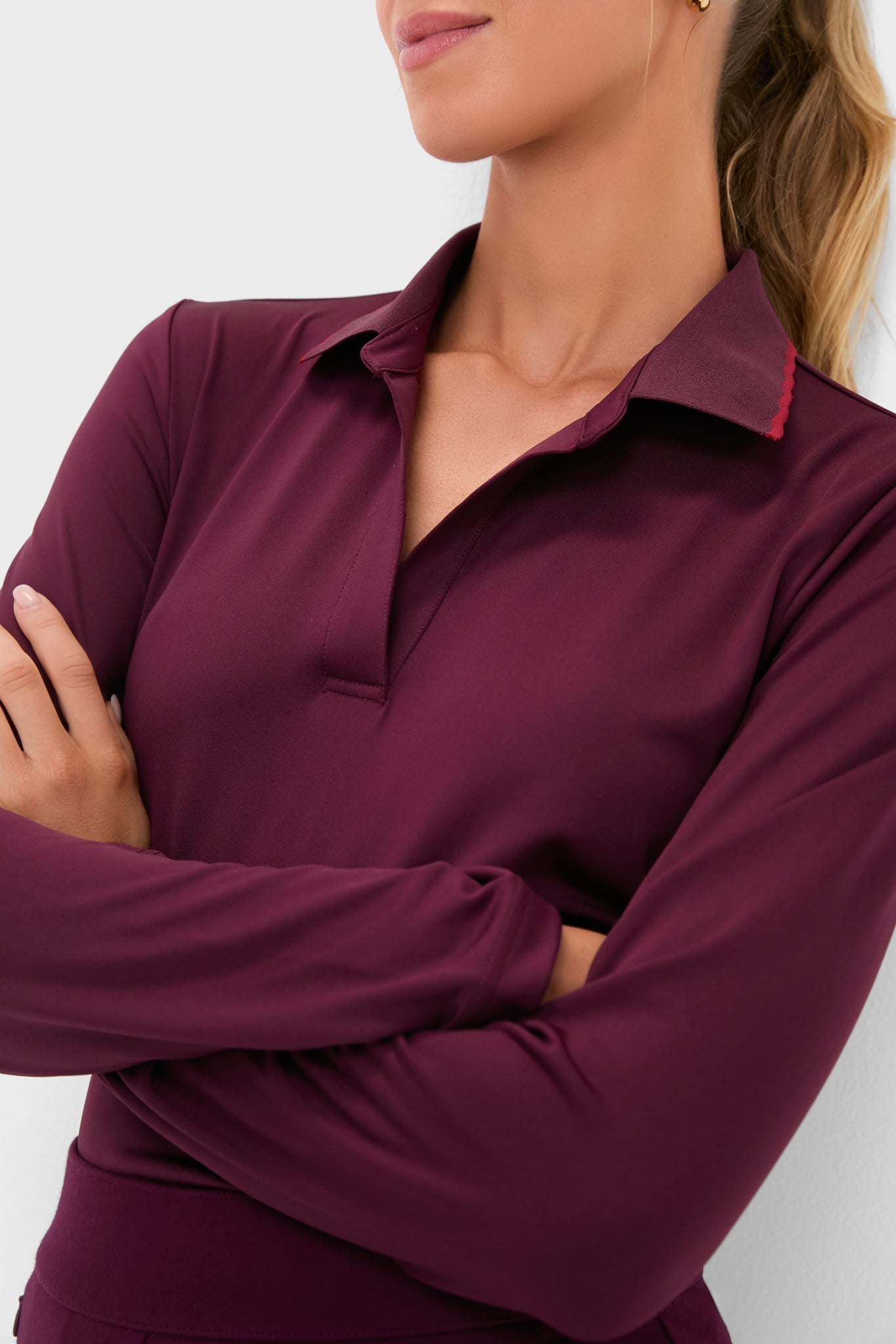 Winetasting Long Sleeve Performance Jersey Caroline Polo