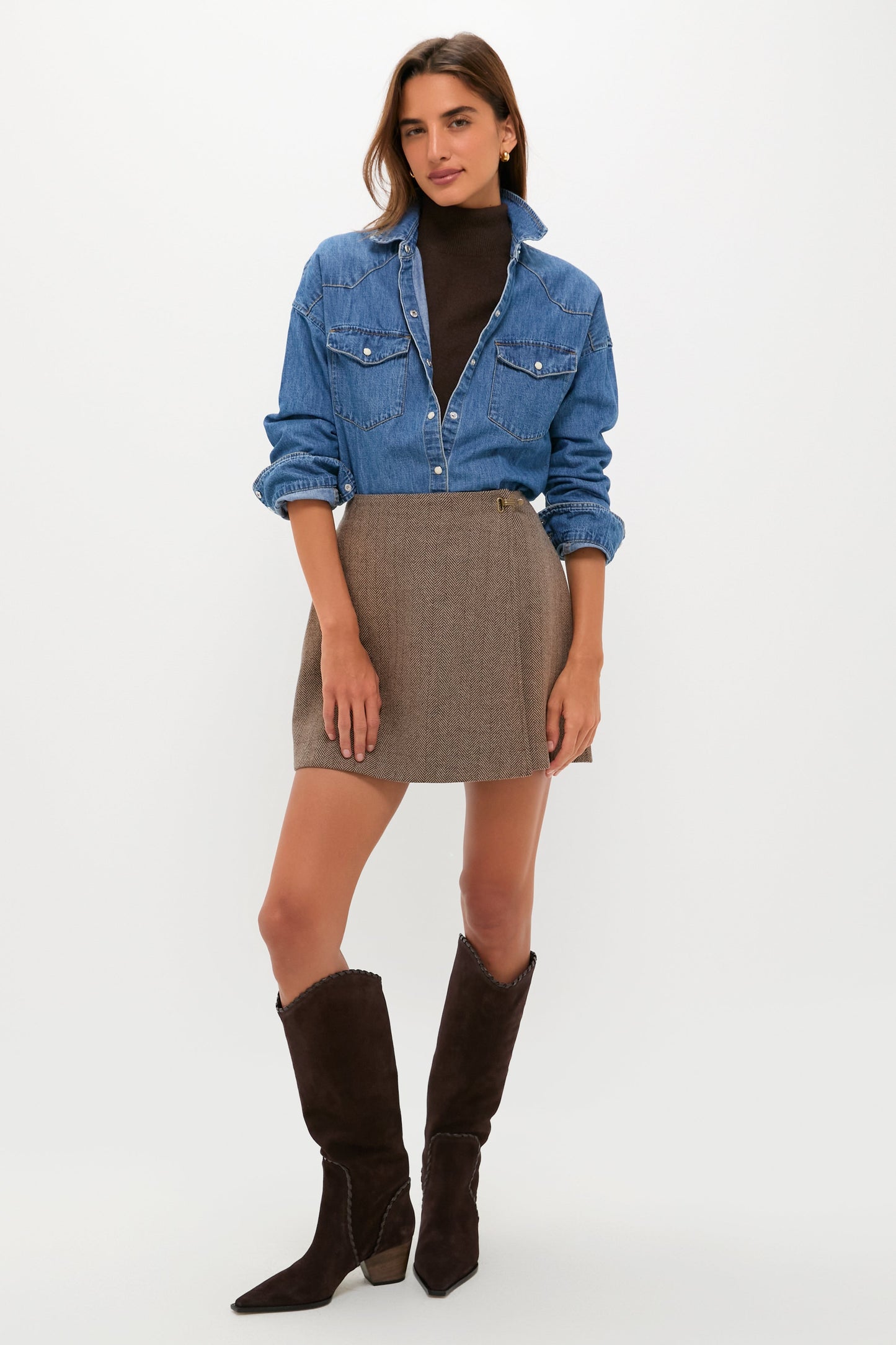 Chestnut Chapman Mini Skirt