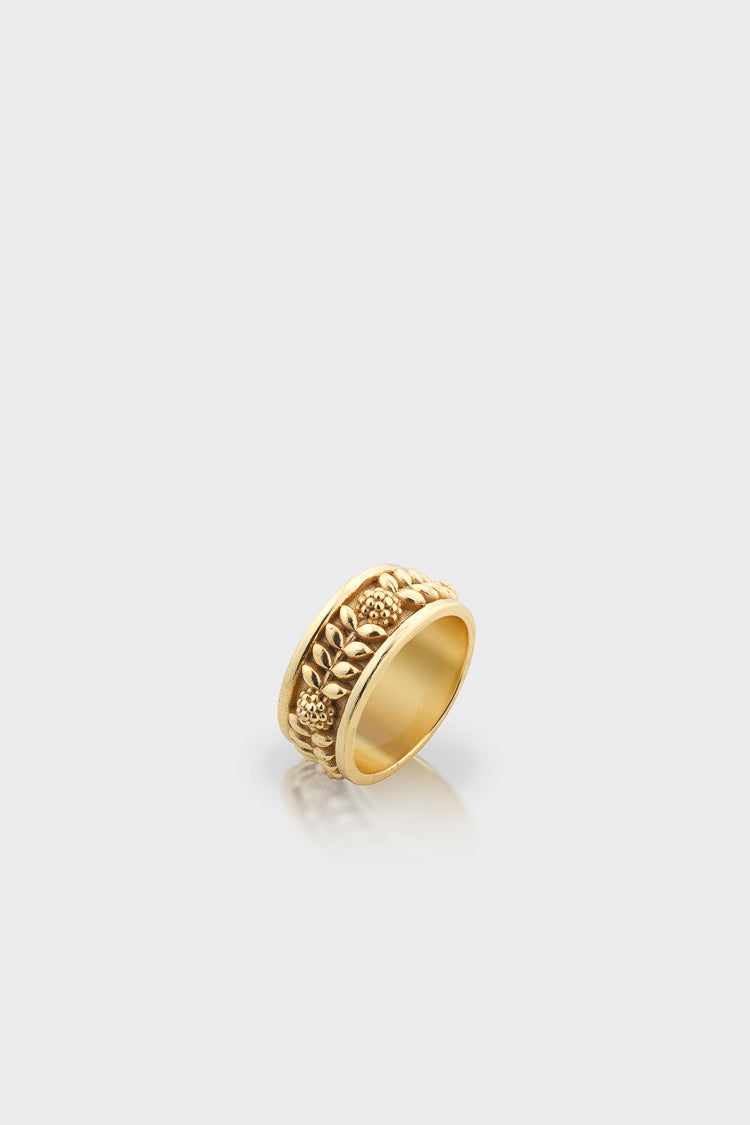 Gold Berry Vine Ring