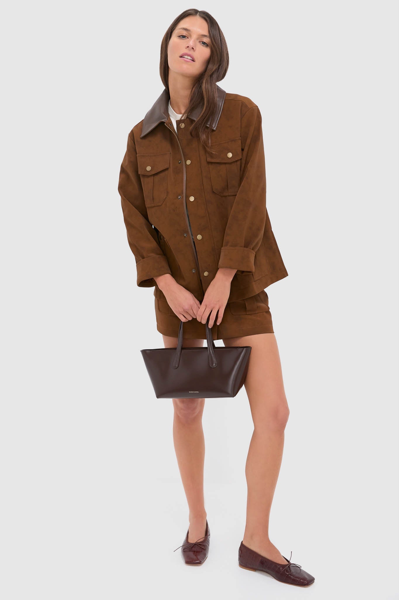 Brown Eloise Mini Skirt