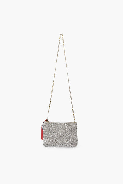 Silver Beaded Estelle Bag