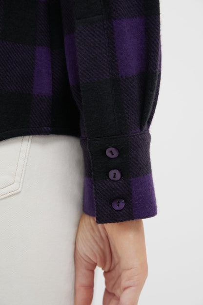Aubergine Check Chandler Flannel