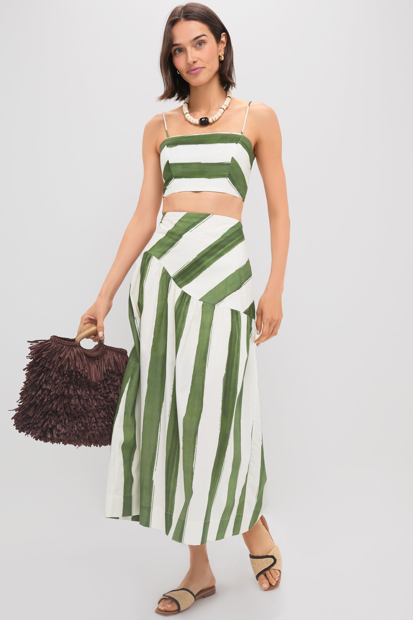 Green Stripe Nature Top