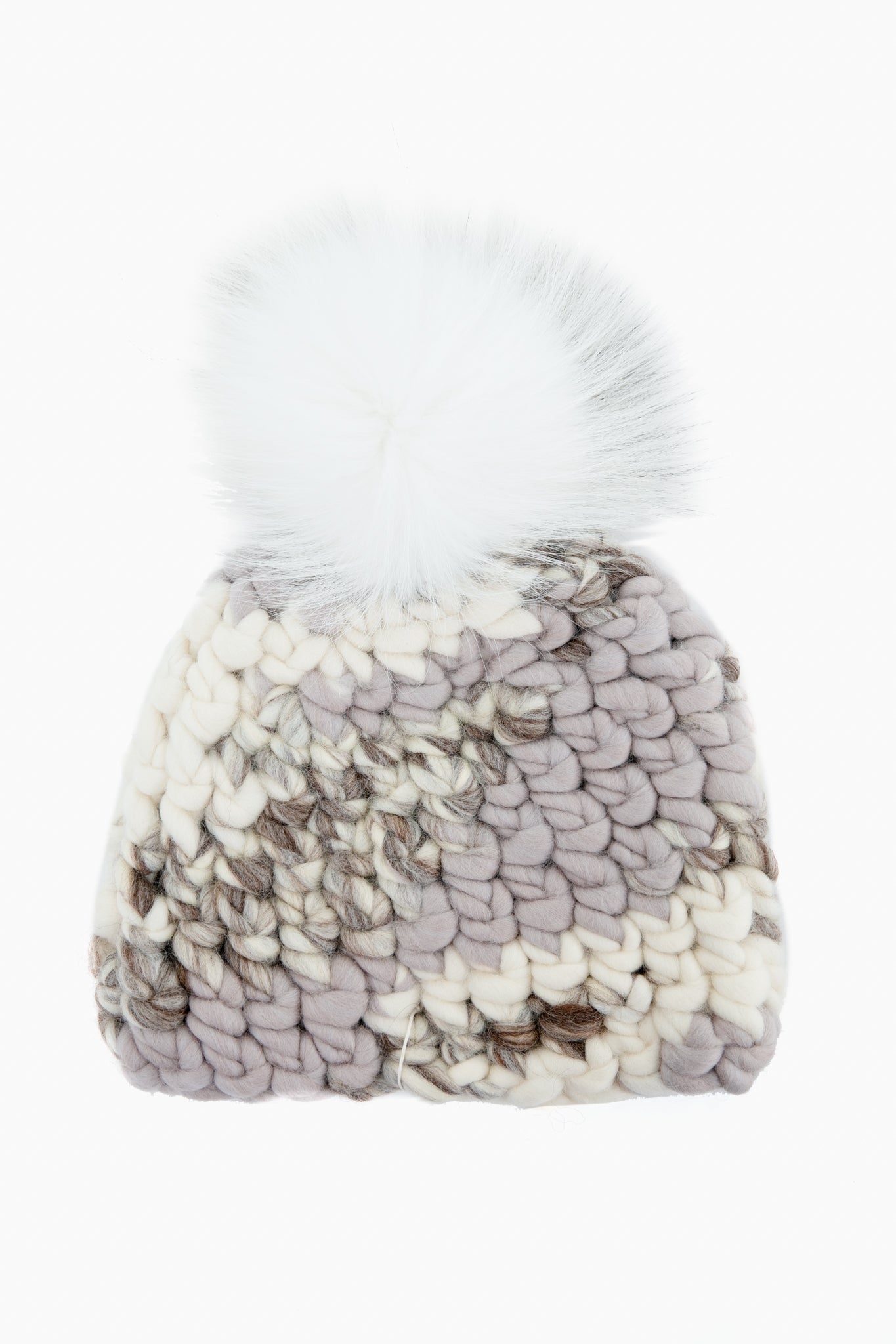 Light Melange Deep Pom Beanie