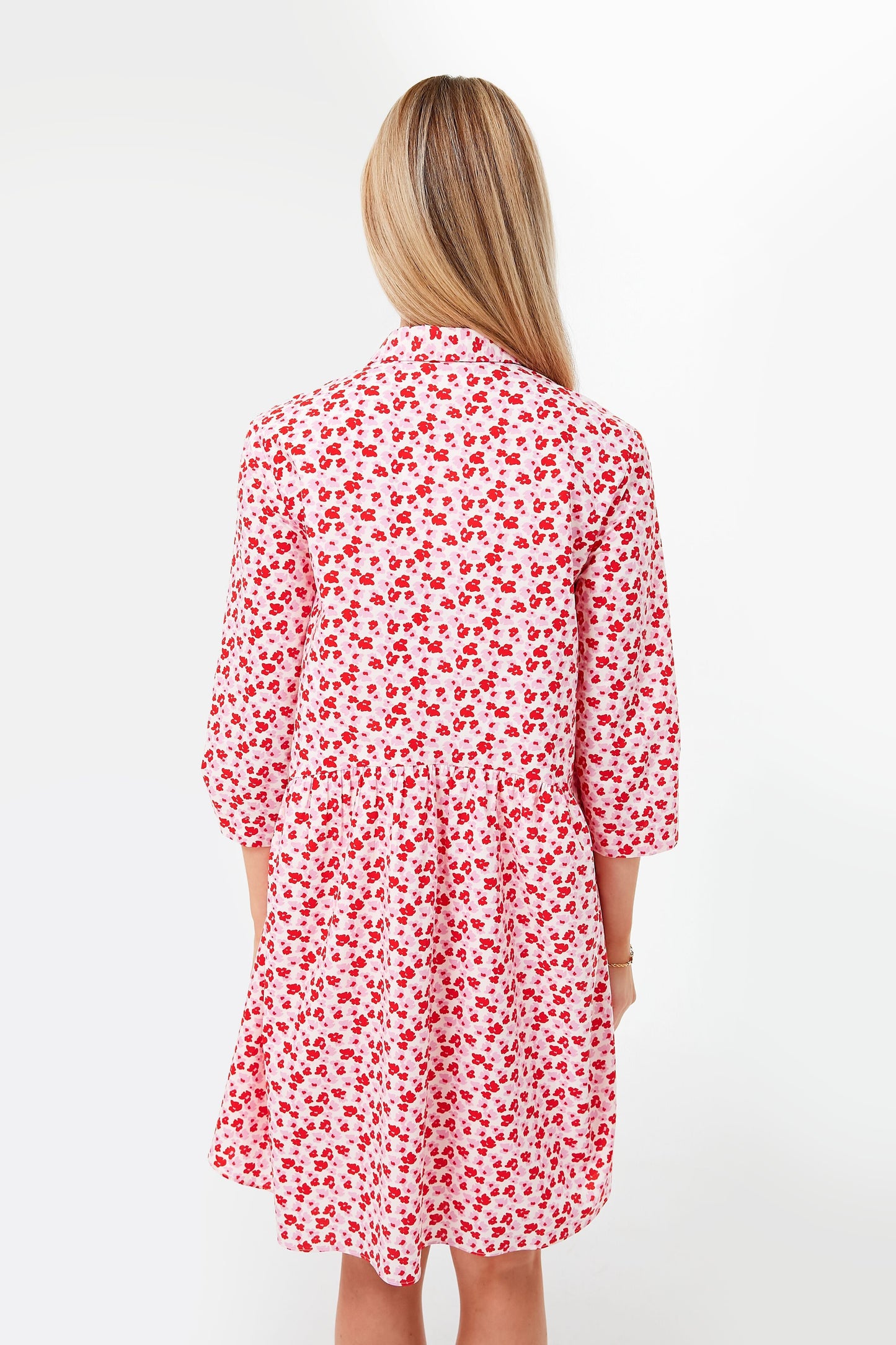 Pink and Red Floral Valentina Mini Dress