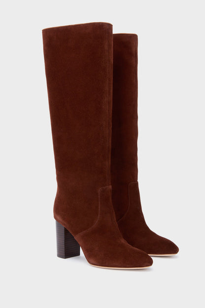Espresso Suede Goldy Boots