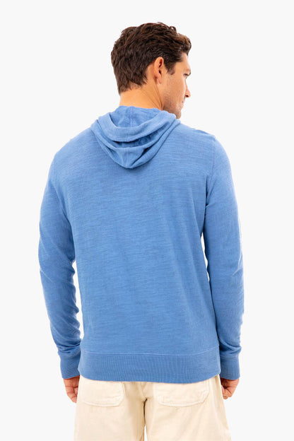 Blue Horizon Surf Stripe Hoodie