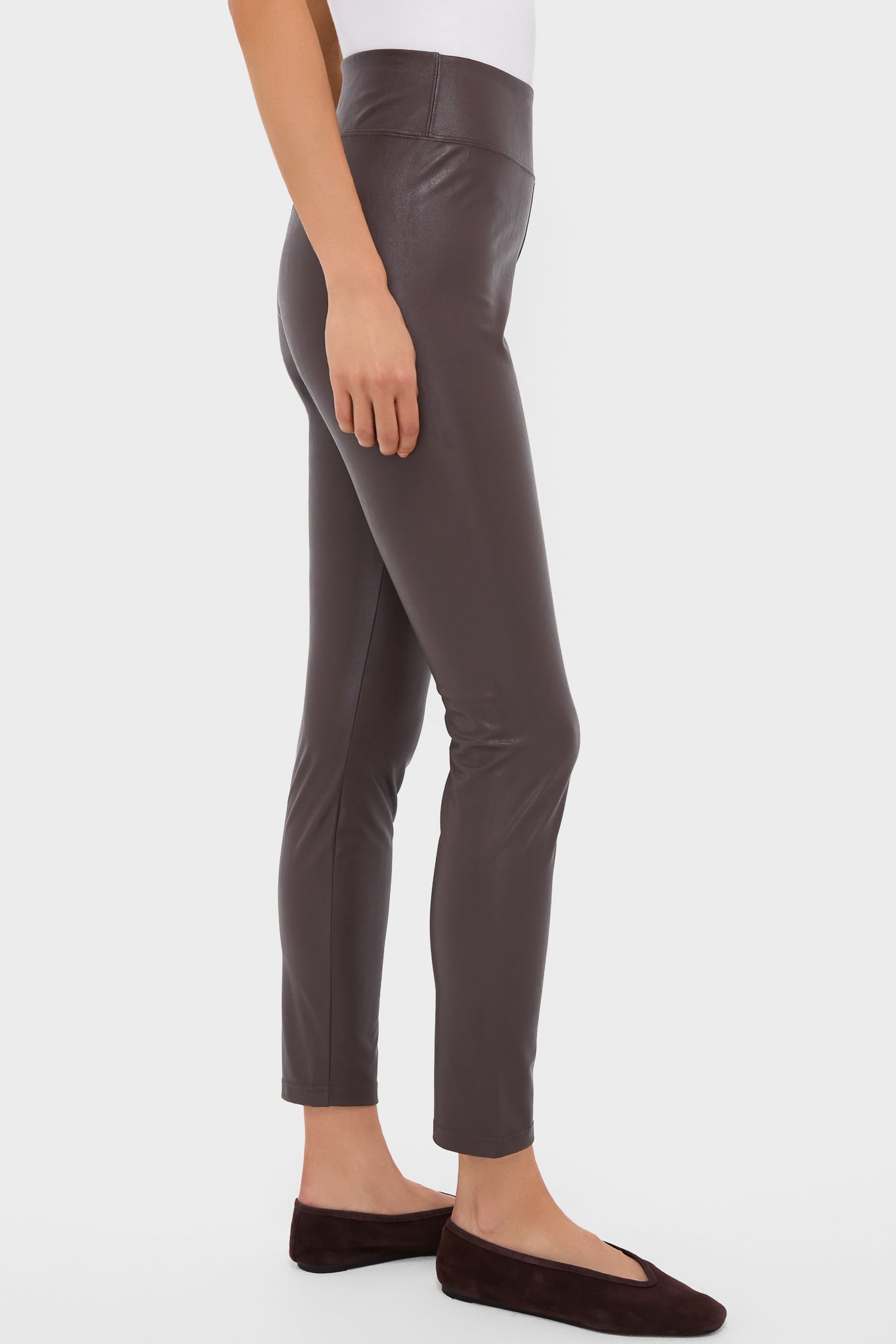 Brown Leather Leggings