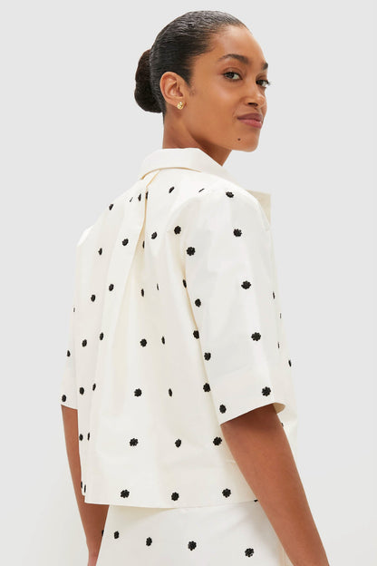 Ivory Polka Dot Daphne Shirt