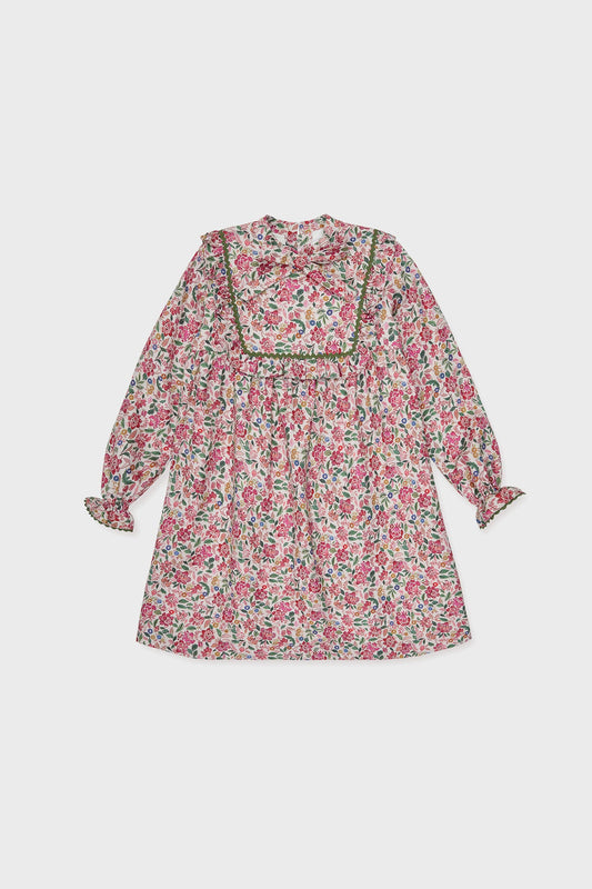 Pink Floral Laurelia Girl Empire Dress