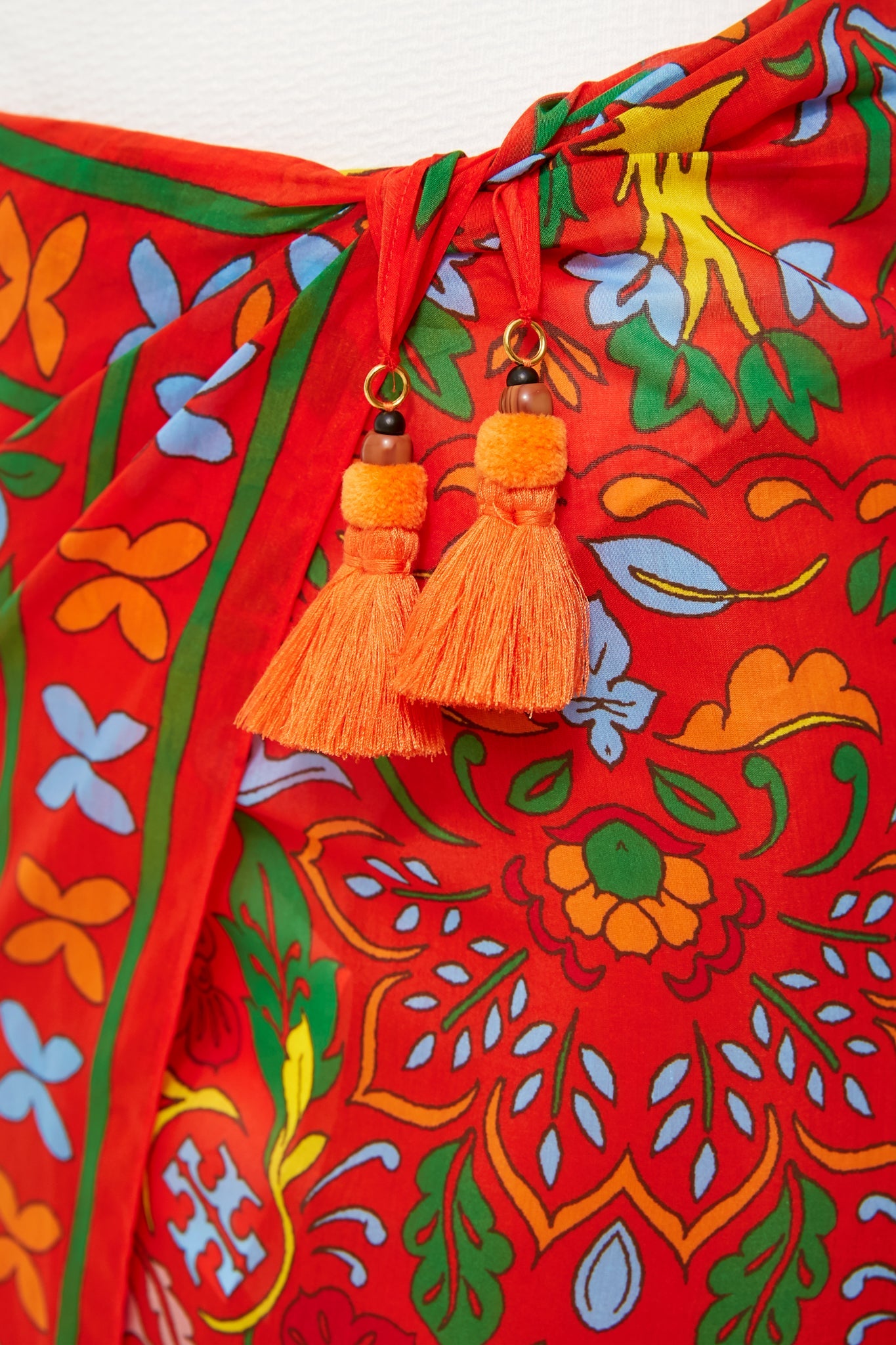 Red Cat Printed Pareo