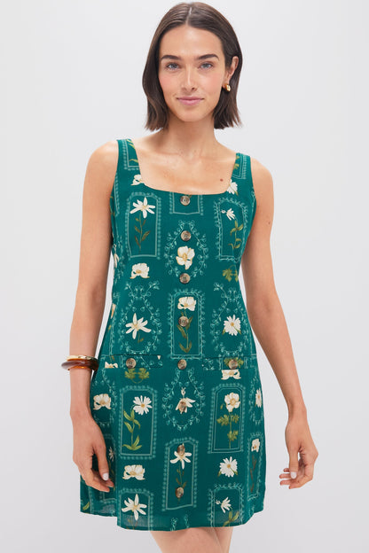 Teal Stem Merrit Mini Dress