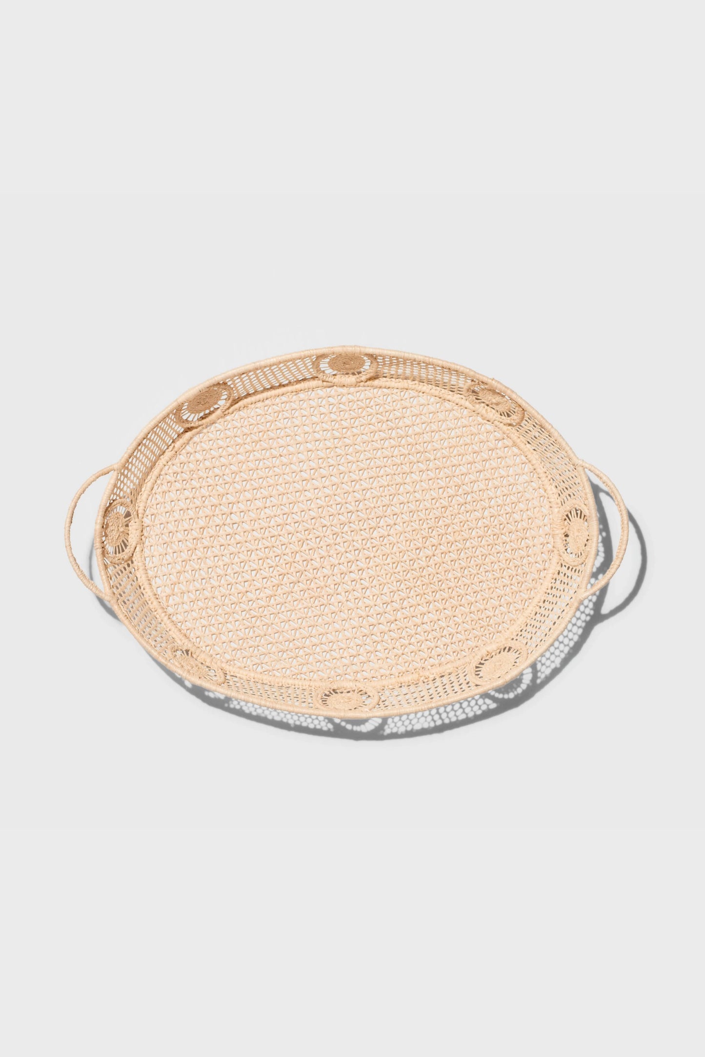 Raffia Round Tray