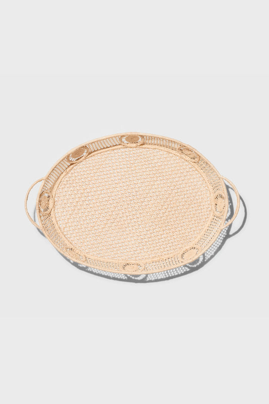 Raffia Round Tray