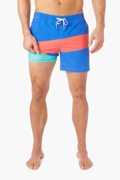 Pink Colorblock Bungalow Short