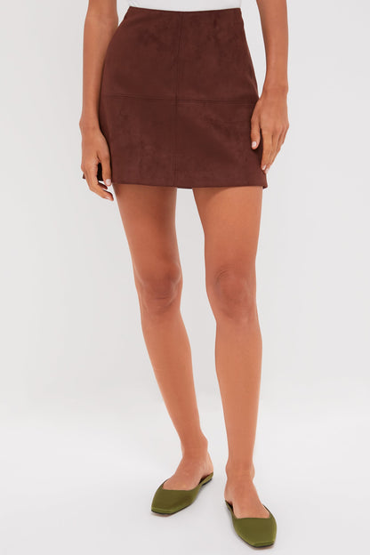 Ganache Vegan Suede Meg Mini Skirt