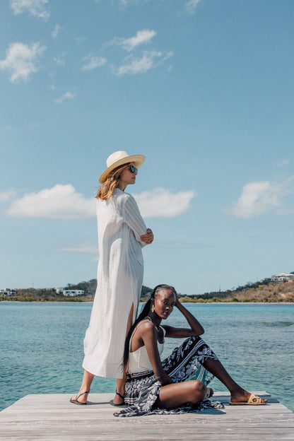 White Carolina Caftan