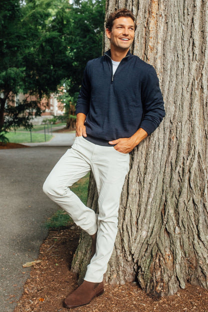 Navy Gamlan Half Zip Sweater