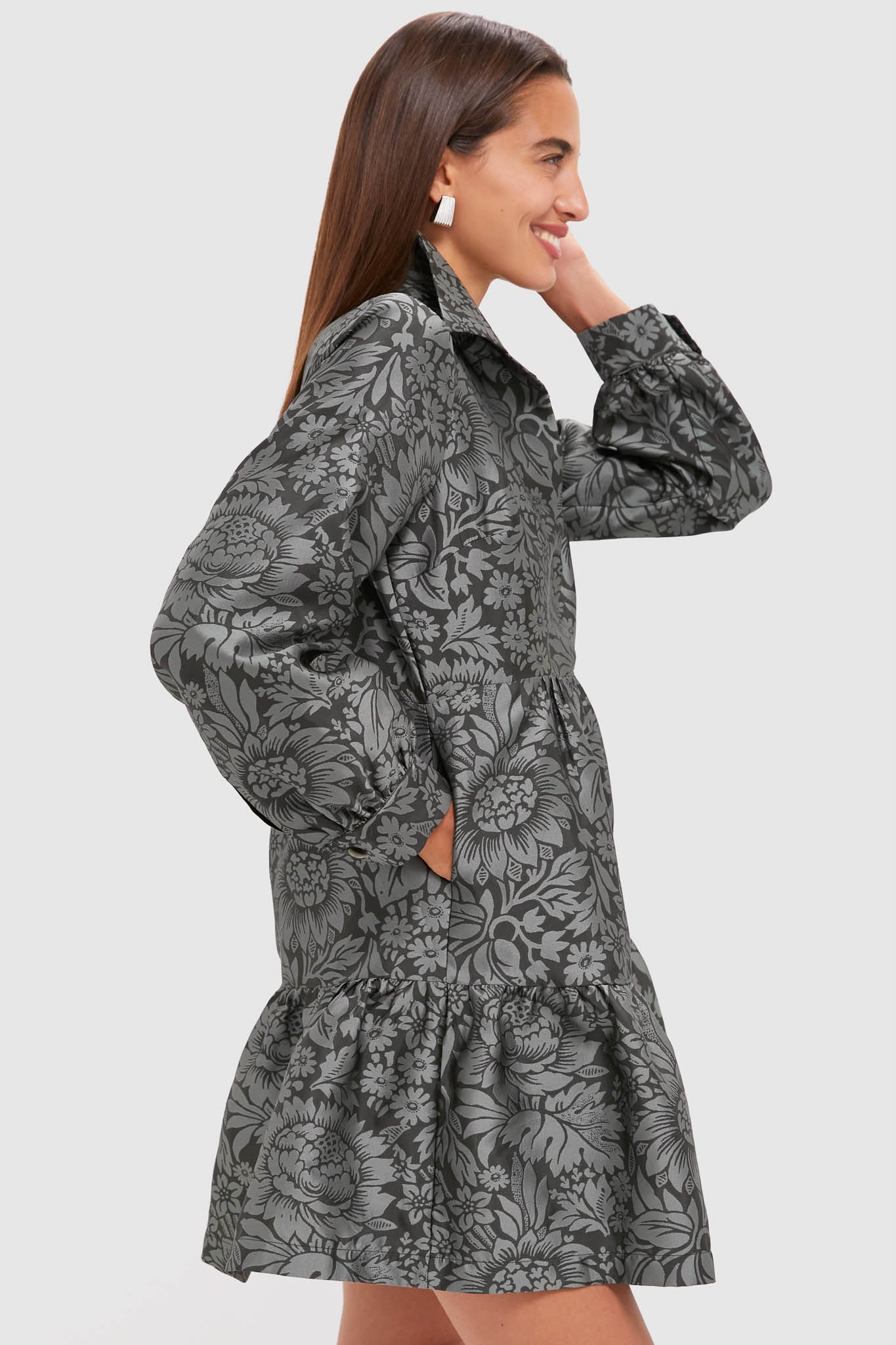 Emerald Mirasol Jacquard Alette Dress