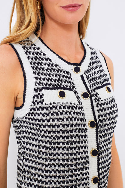 Navy Stripe Bardot Dress