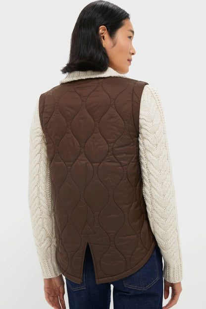 Mocha and Heathered Sand Patra Mixed Media Jacket