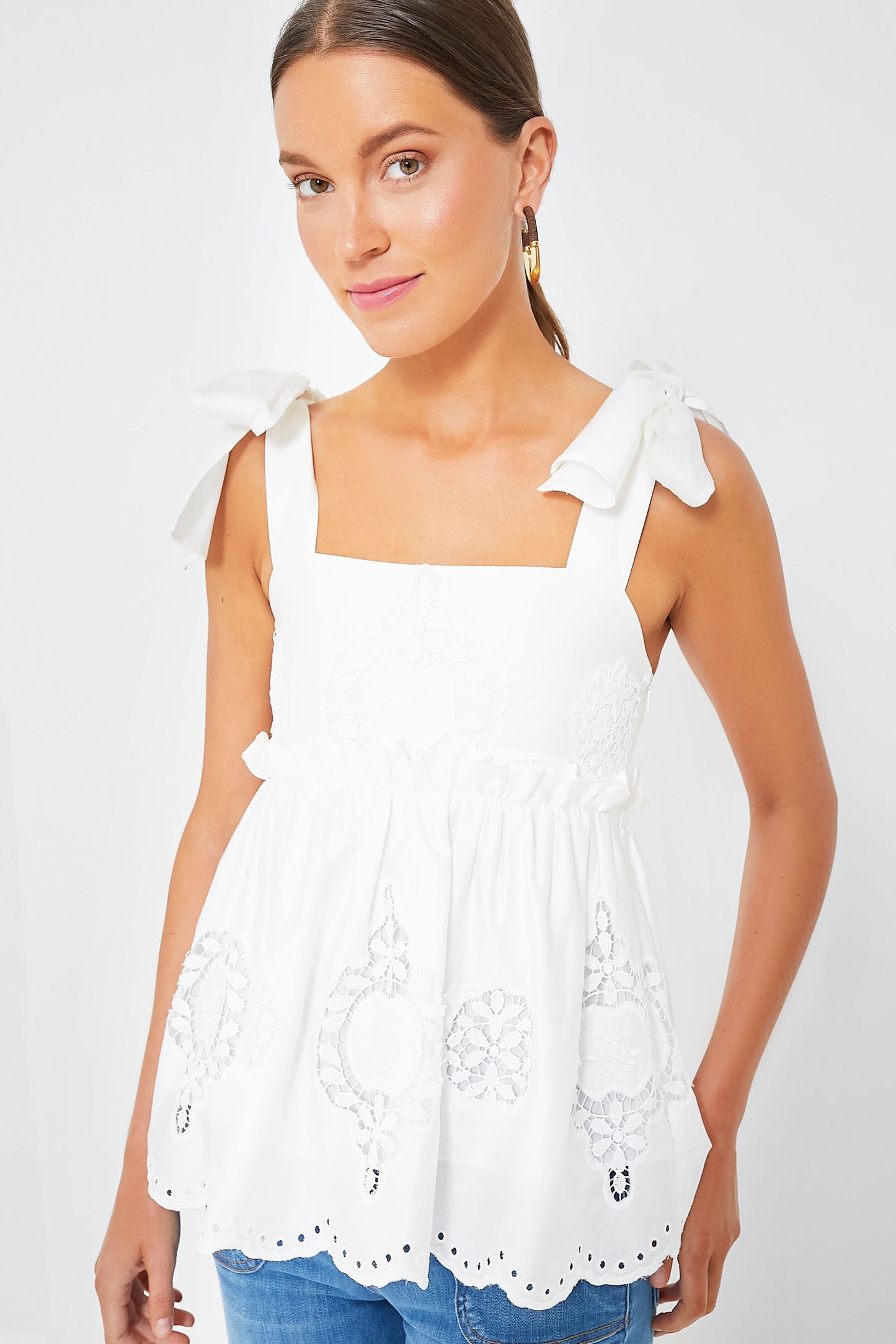 Chestnut Zuri Hoop Earrings