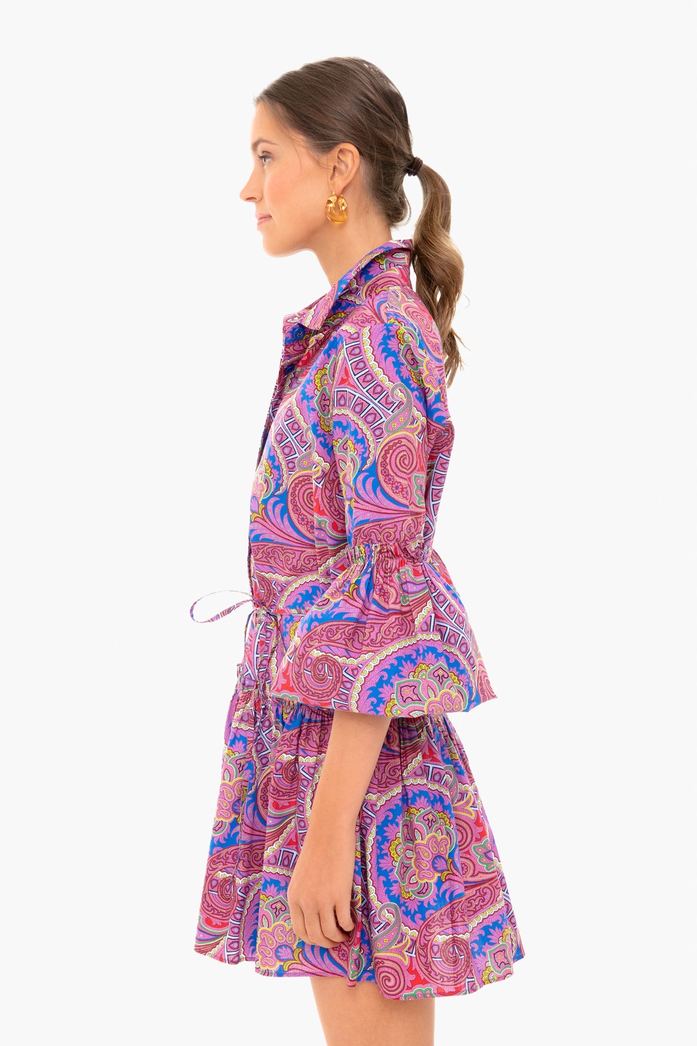 Berry Paisley Zamata Dress