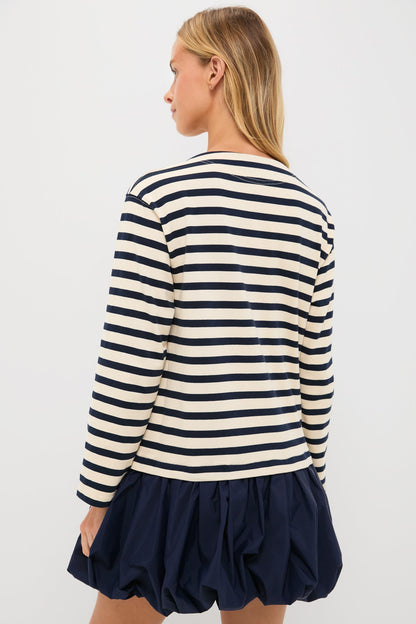 Multi Athena Solid Combo T-Shirt Bubble Dress