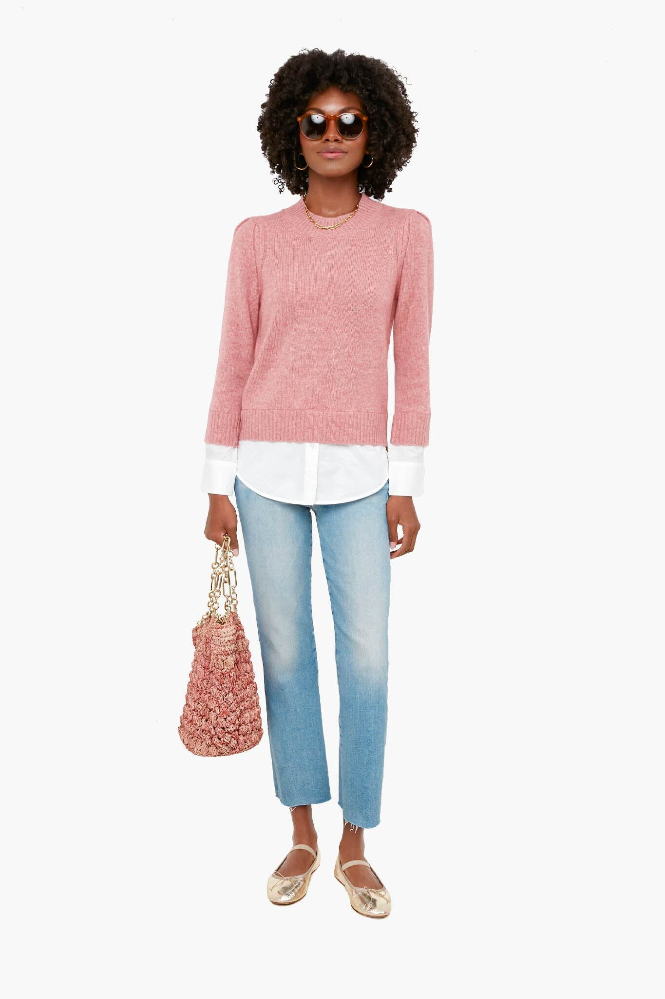 Rosen Eton Layered Crew Looker