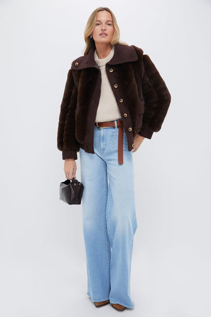 Mahogany Faux Fur Walden Jacket