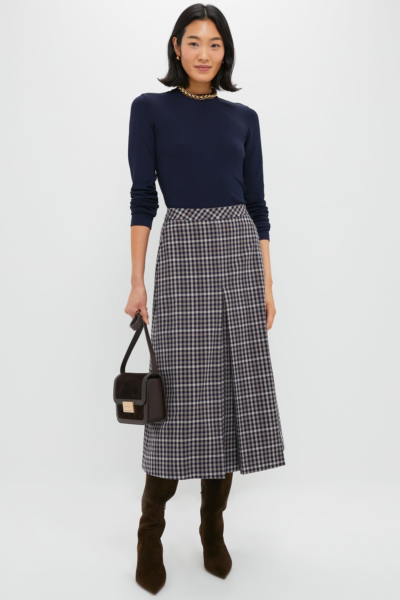 Navy Knit Vanessa Top