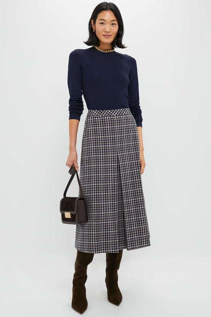 Navy Knit Vanessa Top