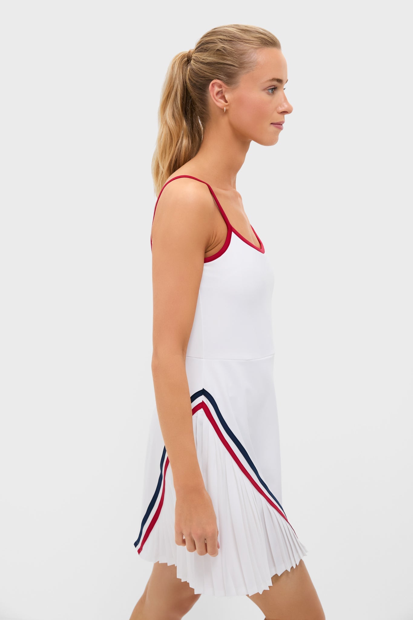 White Performance Jersey Cleo Tennis Tank Dress