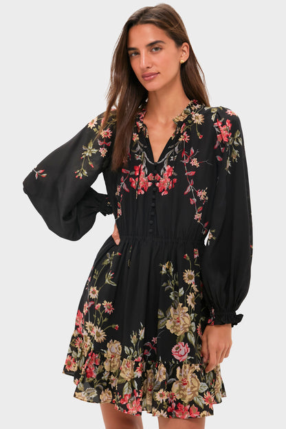 Multi Jolie Print Short Sleeve Mini Dress