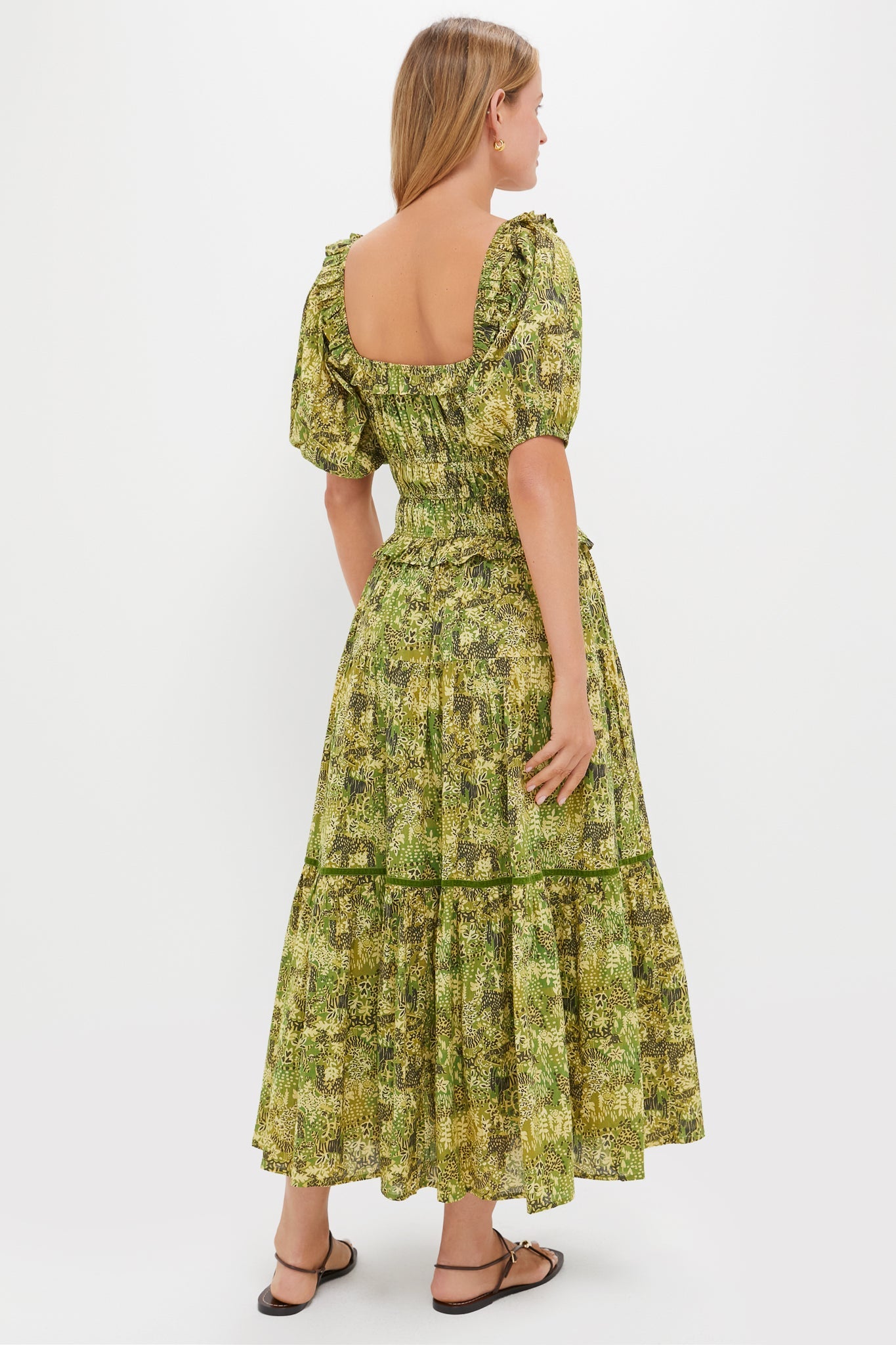 Green Tiger Percy Midi Dress