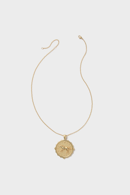 Gold Courage Horse JW Original Pendant Coin