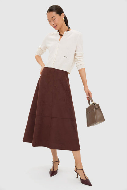 Ivory Cashmere Riley Cardigan