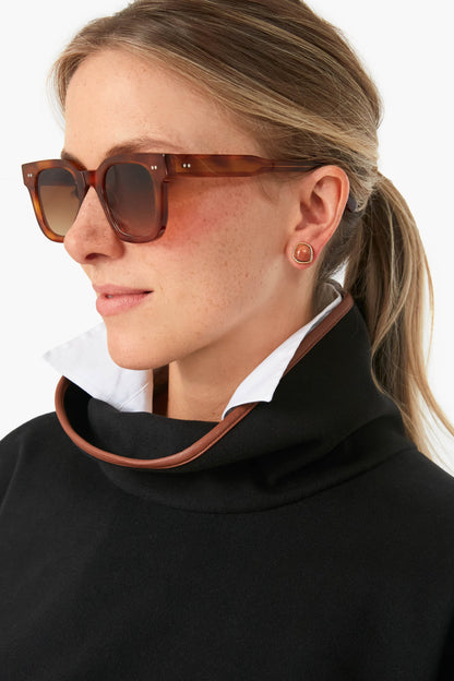 Dark Peach Aventurine Bay Studs